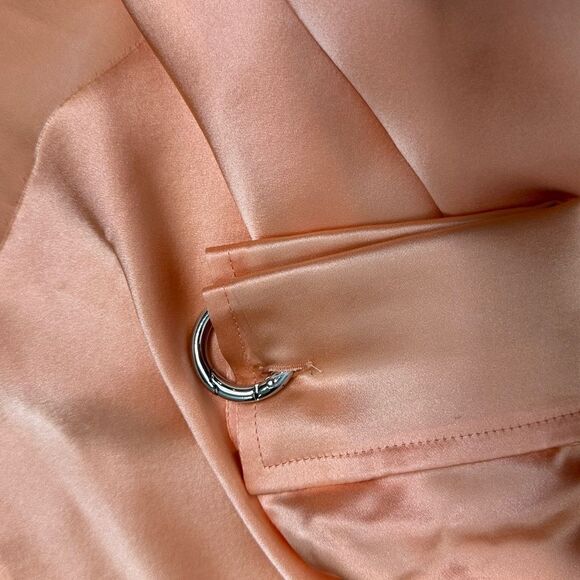 Marques Almeida Silk Belted Collar Long Sleeve Blouse | Size S - Picture 10 of 11